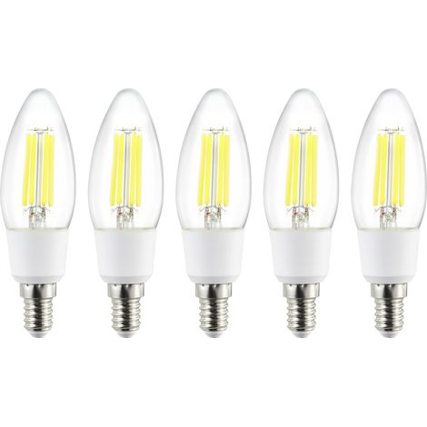 Sygonix SY-5781472 LED EEK A (A - G) E14 2.2 W = 40 W Warmweiß (Ø x H) 35 mm x 110 mm Filament 5 St (1/3)