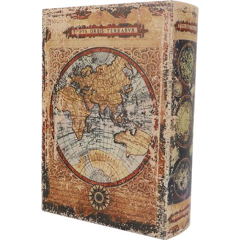 Dekorative Bücherbox im Vintage-Stil, europäischer Stil, großes Fassungsvermögen, robustes Material, vielseitig einsetzbar für Regal, Büro oder Bar (1/5)