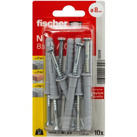 Fischer Cheville Clou N 8x60 Barrette de 12 (1/5)