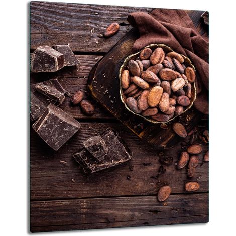 TABLERO DE MESA DE VIDRIO CON PANEL DE CRISTAL 40x52 COLOR CHOCOLATE (1/5)