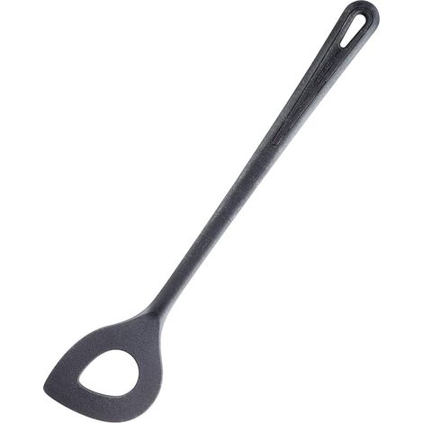 Küchenlöffel – 1 Stück – Schwarzer PA-Kunststoff – Hitzebeständig bis 210 °C – Für Antihaft-Kochgeschirr – 30,7 cm (1/5)