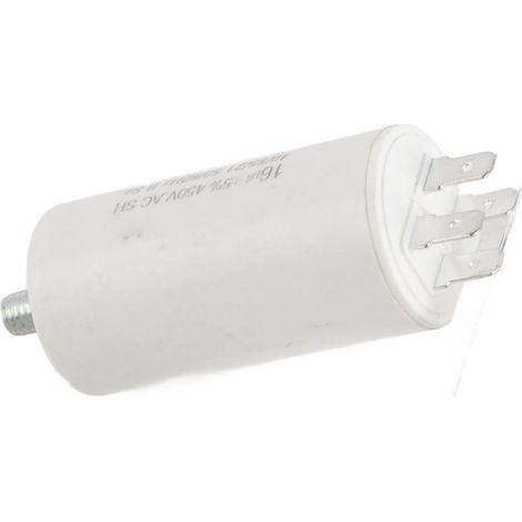 Condensateur de fonctionnement à deux broches CBB60 450V 16uf pour moteurs de machines à laver et pompes à eau. (1/5)
