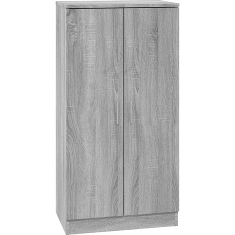 Schuhschrank Grau Sonoma 55x35x108 cm Holzwerkstoff vidaXL (1/5)