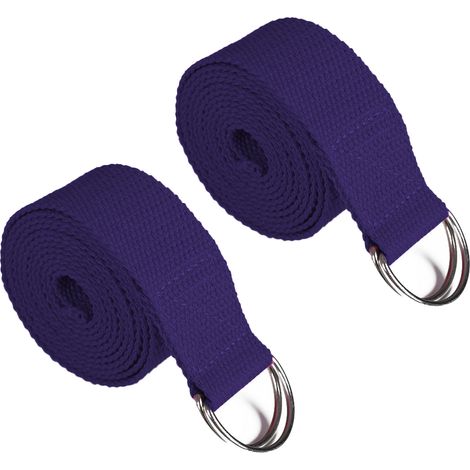 Sangle De Yoga - Boucle En Métal Réglable - Pour Le Stretching Et Le Pilates - 1 Pièce (1/5)