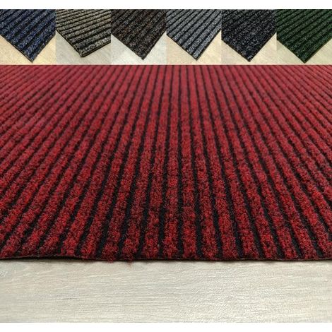 Felpudo cuadrado, felpudo, para edificios, limpieza de zapatos, atrapapolvo, alfombra de entrada, alfombra para el hogar, 40 x 100 cm (1/4)