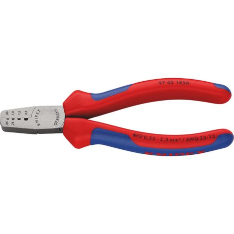 Draper 20001 KNIPEX 97 62 145 A Crimping Pliers for Wire Ferrules, 145mm