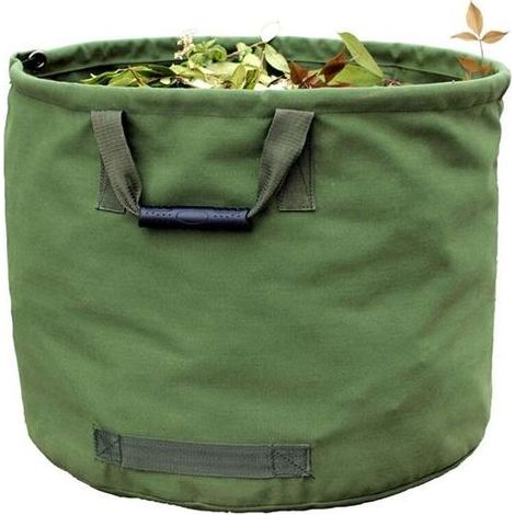 Extra Heavy Duty 125L Garden Bag with Handle, Green Leaf Storage Bag with Military Canvas (H 45cm, Depth 52cm) (1/5)