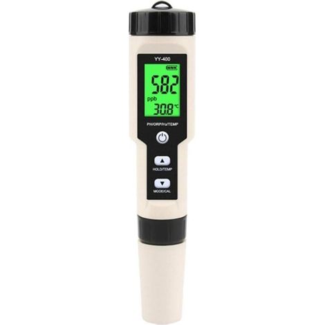 YMYNY Neuer Teststift für die Wasserstoffionenkonzentration im Wasser, Yy-400 Ph/Orp/H2 und Tem, 4-in-1, digitales Trinkwassermessgerät (1/4)