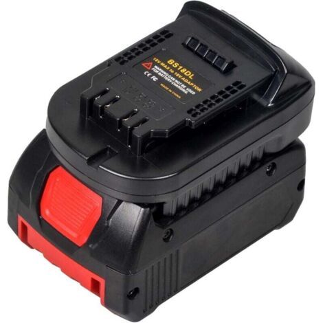 Adaptateur de batterie Bosch Dewalt 18 V - Convertit DCB184/181/182/200/201 etc.