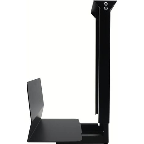 HOME DELUXE - PC-Halterung NAGO - Schwarz, ca. 24 x 16 x 42 cm, Platzsparend, Unter-Tisch-Montage I Computerhalterung PC-Ständer Untertisch/Wand Pc-Halterung Computerhalterung (1/5)