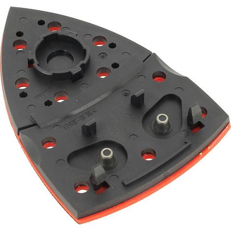 Plateau de ponçage triangulaire pour meuleuse – Compatible Bosch PSM200AES et 3603CB6000 – Ponçage efficace surfaces variées - 2609006899