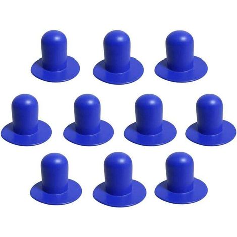 Lot de 10 bouchons de piscine allongés, bouchon de pompe de filtre Bestway Lay Z Spa, filtre de rechange pour piscine Lay Z Spa compatible (bleu, allongé)-AquaForge (1/4)
