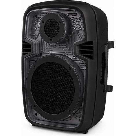 Cassa Bluetooth Portatile RGB 100W USB AUX TF MIC TWS Bianca nera