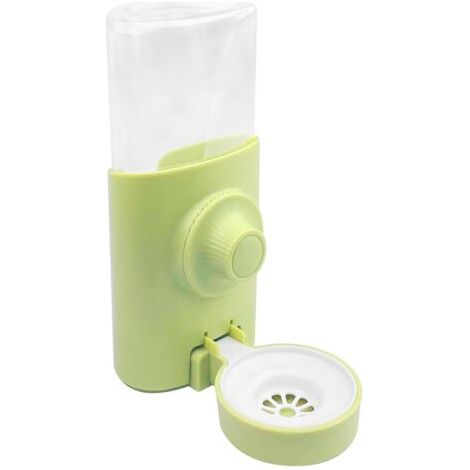 Distributeur Eau Lapin, Anti-Goutte Biberon Cochon d'Inde, Suspendue Abreuvoir Lapin, Mangeoire d'eau Automatique pour Animaux, pour Hamster, Chinchilla, Hérisson, Furet, 600ML, Vert (1/5)