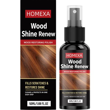 HOMEXA Produit de polissage et d'entretien pour meubles en bois : anti-fissures, pénétrant et nettoyant pour les taches sur les surfaces en bois (50 ml) (1/5)