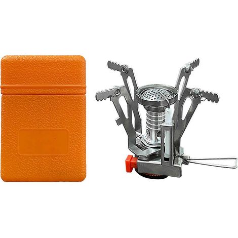 Réchaud de camping ultraléger à forte puissance de feu, idéal pour la randonnée, la pêche et les pique-niques. Accessoires pour les activités de plein air.