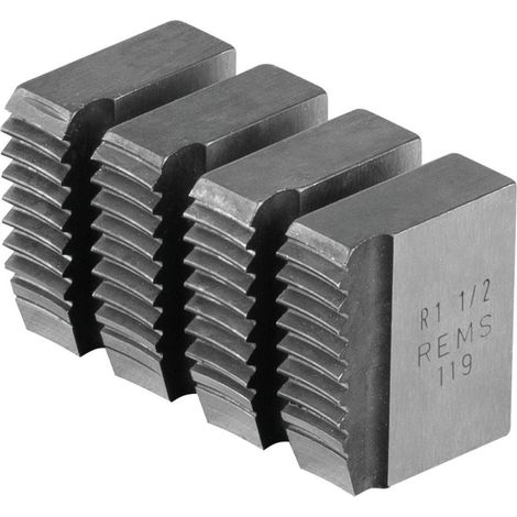 Corte de mandíbulas R 1 1/2 REMS Tube Ruting R cónico en el ISO 7-1 derecho. EN 10226