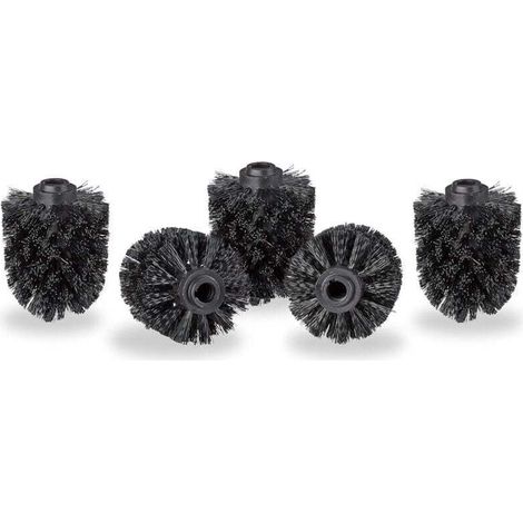 Tête de Rechange pour Brosse WC Plastique Noir 7 x 7 x 9 cm (1/4)