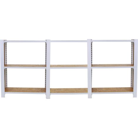 Simonrack Étagère légère blanche 3 modules 9 étagères (1/5)