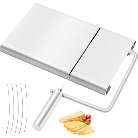 Coupe-fromage acier inoxydable 5 lames beurre jambon (1/4)