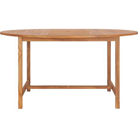 Table de jardin 150x76 cm Bois de teck solide vidaXL (1/7)