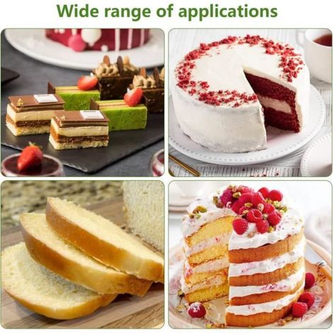 Trancheuse à Gâteau - DIY - Réglable 5 niveaux - ABS de qualité alimentaire - 4 morceaux de coupe - 2 grattoirs (1/4)