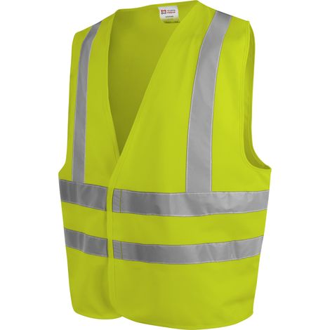 Würth Modyf – Gilet baudrier haute-visibilité LUMEN jaune fluo – Bandes rétroréfléchissantes – Coupe large – Taille XXL/3XL – EN ISO 20471 Classe 2 (1/3)