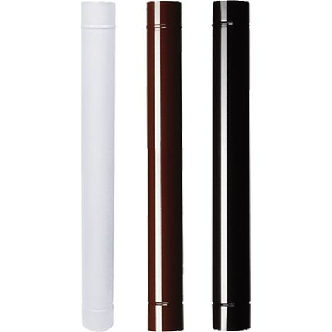 1PZ TUBO SMALTATO PER STUFE cm  50 ø 12 marrone
