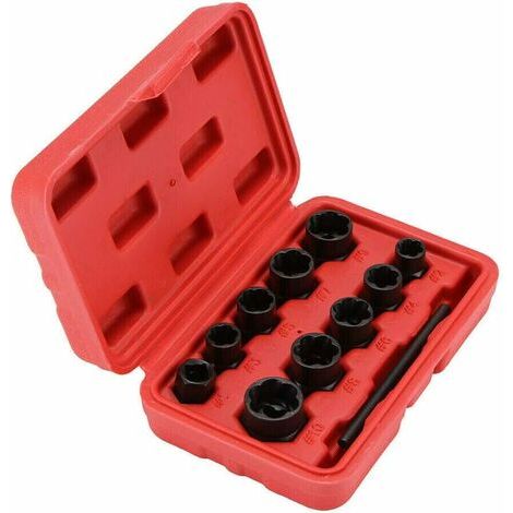 Kit De Douilles Pour Écrous Endommagés - 11 Pièces - Compatible Avec Clés À Chocs Pneumatiques Et Mécaniques - Usage Automobile Et Atelier (1/5)