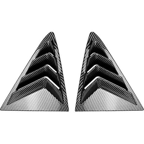Garniture de volets, persiennes triangulaires de lunette arrière pour Ford Fiesta MK8 (2018+) en fibre de carbone (1/4)