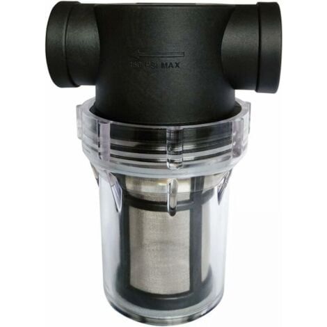 Filtre à tuyaux de 4 pouces pour pompes avec filtre en acier inoxydable de 80 mesh (1/4)