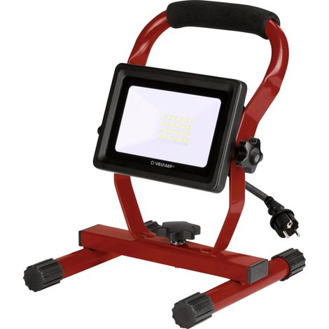 Projecteur de chantier LED VELAMP 20 W IP65 6500 K avec câble de 1,5 m et technologie SMD (1/5)