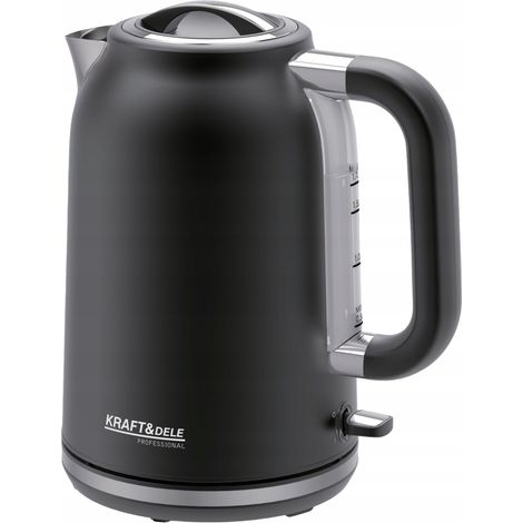 Wasserkocher 1,7 l 2200 W 230 V Edelstahl Kraft&Dele (1/5)