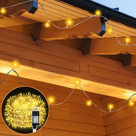Randaco Guirnalda luminosa LED 30m 300 LEDs Decoración Navideña – 8 Modos de Iluminación para Decoración de Jardín Blanco Cálido
