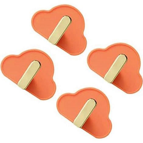 Lot de 4 crochets porte-clés en plastique, crochets pour chapeaux sans perçage B-- (1/5)