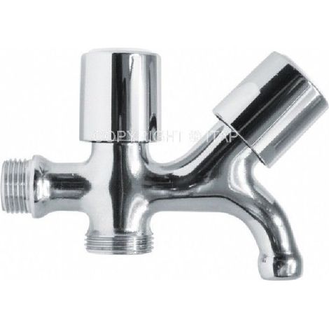 Rubinetto doppio uso Itap con rosone duplex 1/2 carico lavatrice lavastoviglie