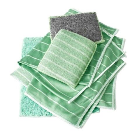 Lot de 6 Chiffon Bambou Microfibre pour Vitres Miroirs Carreaux Carrosserie Microfibre Bambou Vitre Ménage Salle de Bain (1/5)