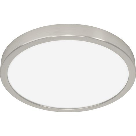 Eglo LED Deckenleuchte Fueva 6 nickel matt Ø 28 x 3 cm warmweiß-kaltweiß