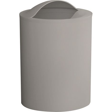 GEDY G-Eye Gettacarta Tortora Chiaro, Misure e Peso Cestino Bagno: 26,5X19X19 CM & 0,25 kg, Realizzato in Resine Termoplastiche, Pattumiera Bagno Design R&S Gedy, 100% Made in Italy (1/2)