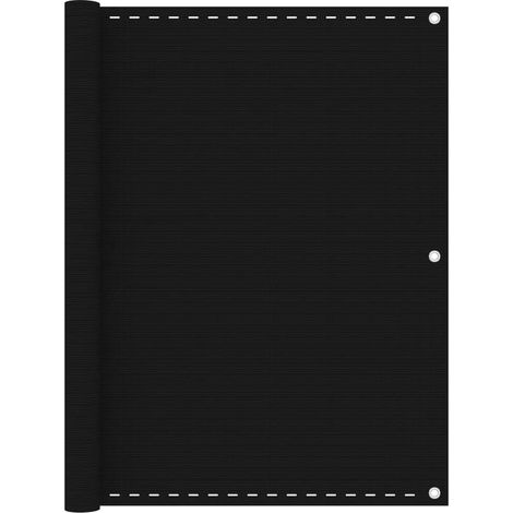 Écran de balcon brise pare vue protection confidentialité 120 x 400 cm PEHD noir