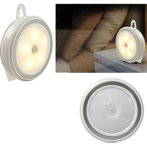 TrAdE Shop Traesio - Faretto Faro A Led Con Sensore Movimento Armadio Auto Camper 6000 - 7200k -