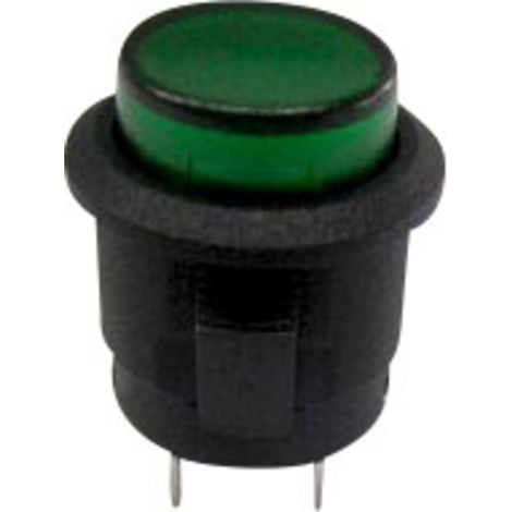TRU COMPONENTS 1587807 TC-R13-523AL-05GN Drucktaster 250 V/AC 1.5 A 1 x Aus/(Ein) tastend Grün 1 S (1/2)