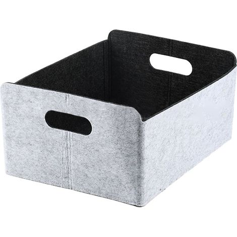 Paniers de rangement en feutrine,paniers de rangement en feutrine épaisse,paniers de rangement pliables,boîtes rangement feutrine (1/5)