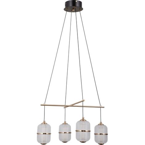Alani LED-Hängeleuchte schwarz MAT ALU italux PND-34375-4-BK (1/5)