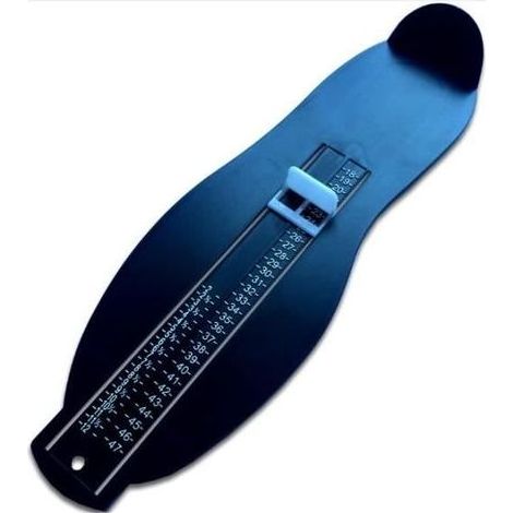Professionnel Pedimetre enfants et adultes calibré pieds lagrge podomètre sur les pieds mesure pointure pied chaussure Noir (1/4)