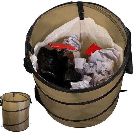 Abfalleimer für Camping faltbarer Gartenmülleimer Outdoor