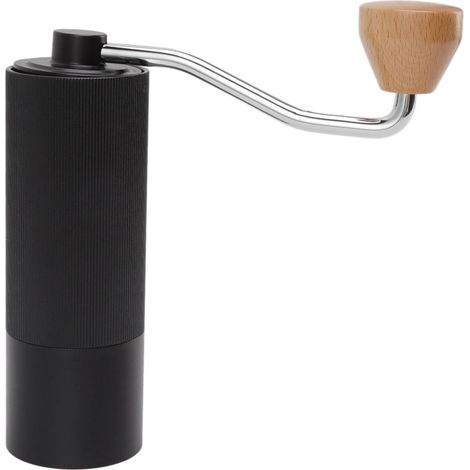 Moulin à café manuel en alliage d'aluminium, à double axe, silencieux et portable, avec meule conique pour café italien. (1/5)