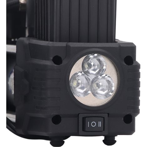 Gonfleur de pneus pour voiture, pompe à air haute pression 150 PSI, compresseur d'air 12 V CC avec lumière LED
