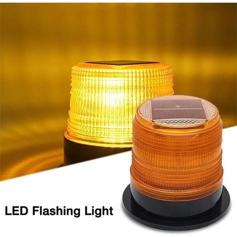 LED-Warnleuchte, blinkendes oranges Stroboskoplicht, blinkende magnetische Warnleuchte für Pkw, Anhänger, Wohnmobil, SUV, 300 A (1/5)