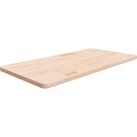 Waschtischplatte 100x50x2,5 cm Massivholz Unbehandelt